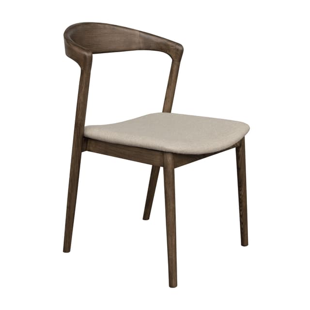 Casper Dining Chair Brown Stained/Beige