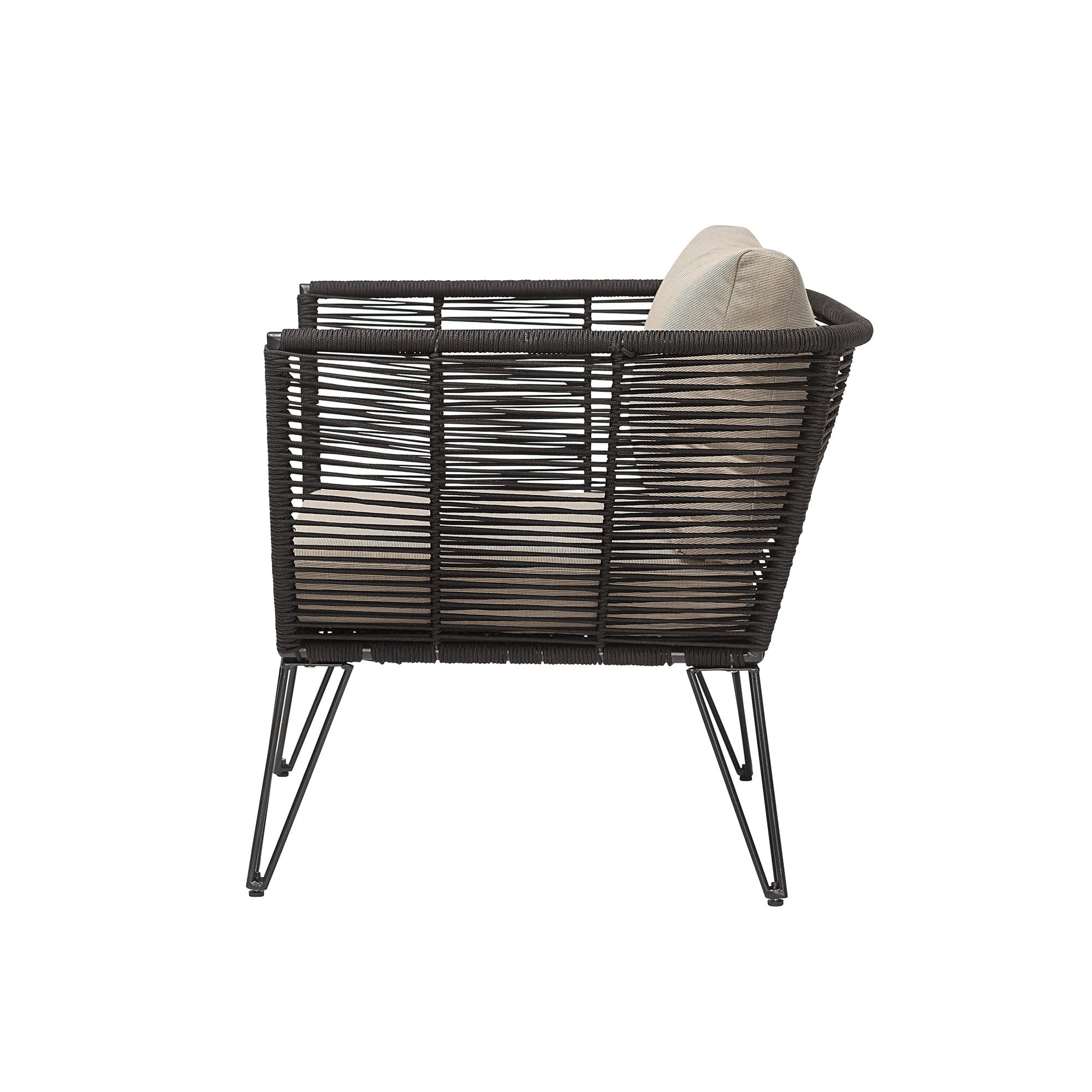 Mundo Lounge chair Black/Natural