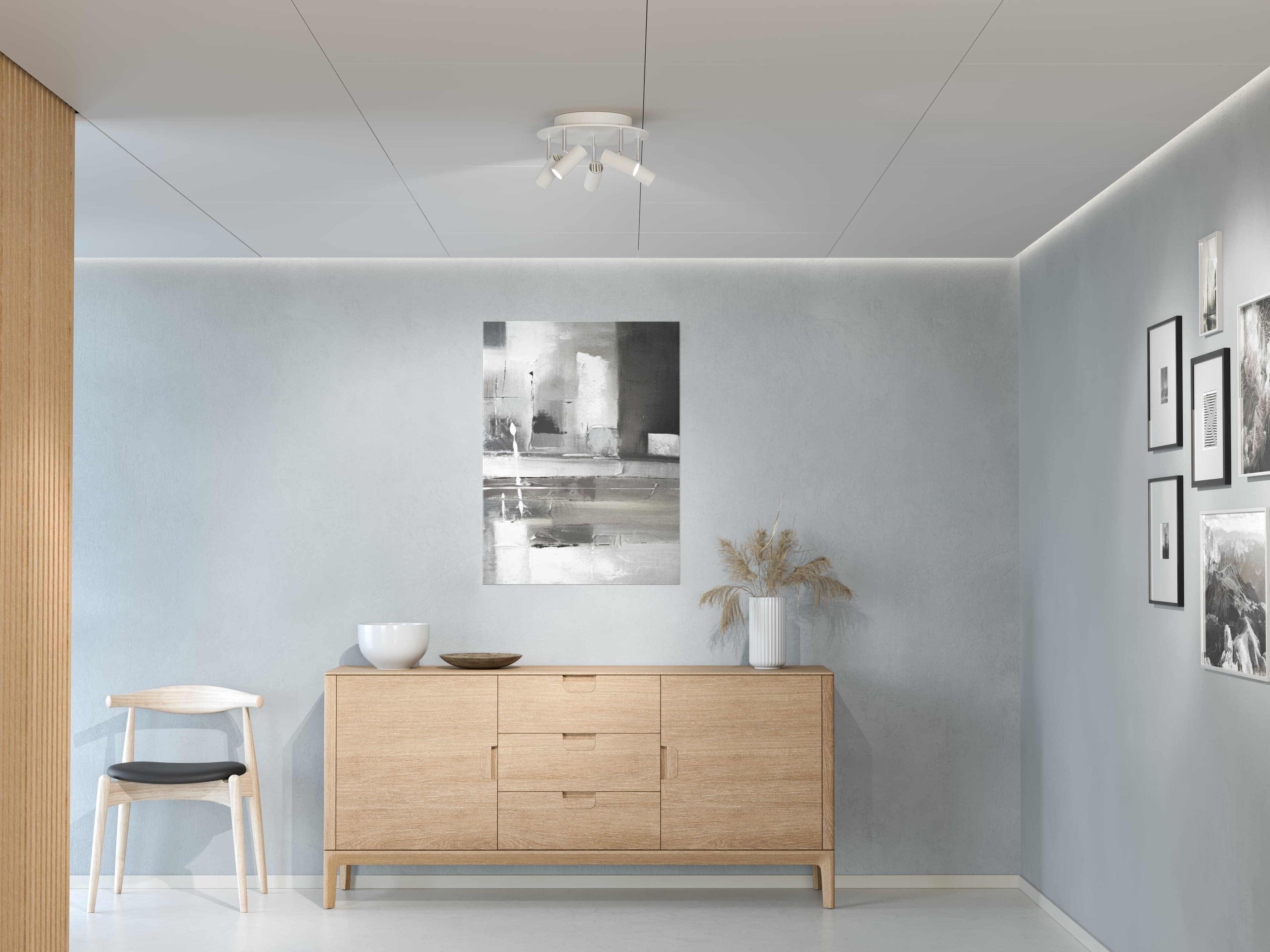 Cato 5 spot LED Ceiling Lamp White