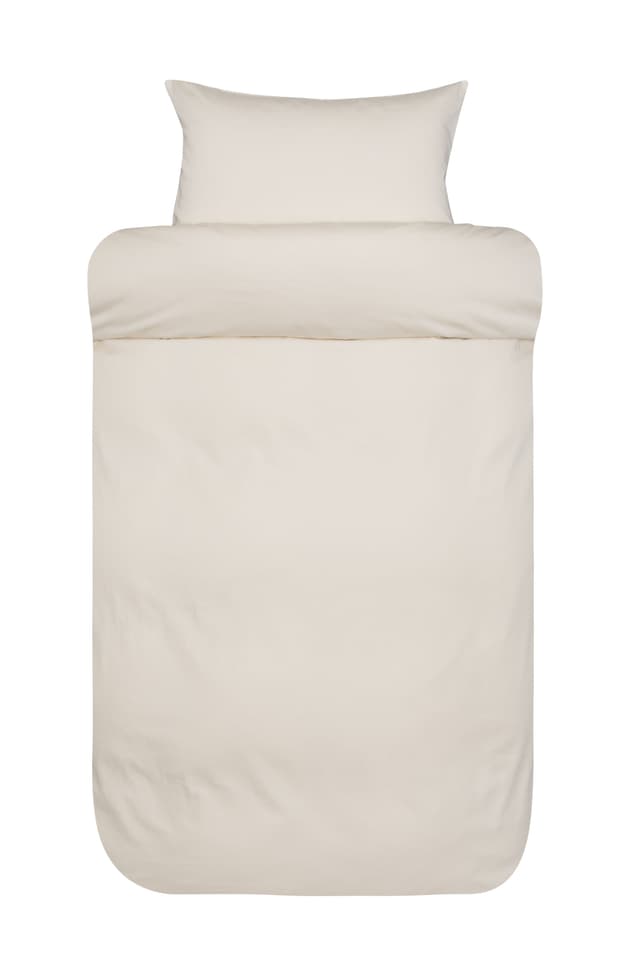 Harmoni Single Duvet Cover Set Ivory 150x210cm/50x60cm