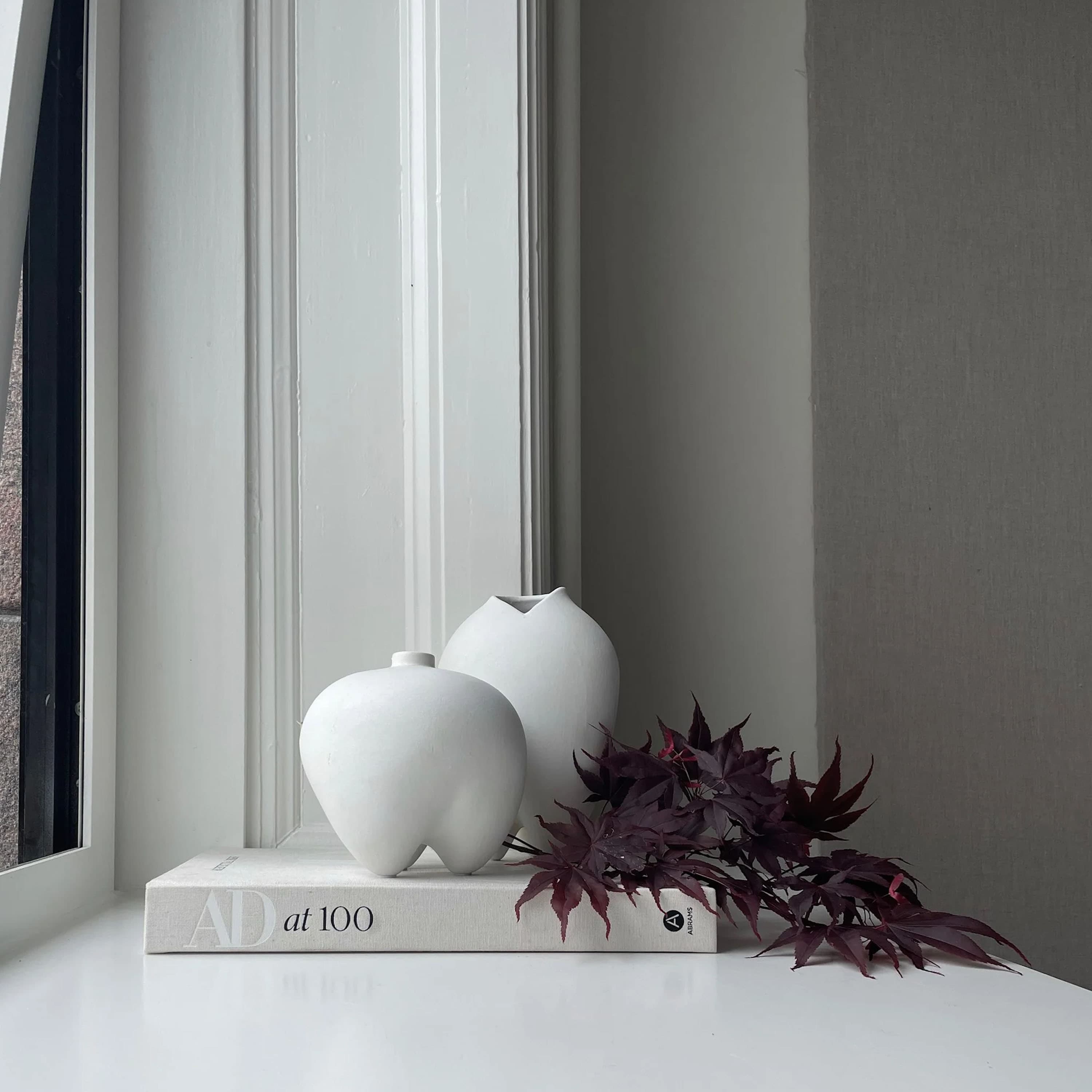 Sumo Vase Bone White Slim Petit