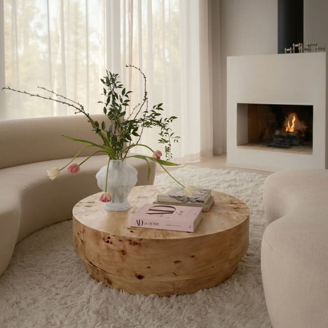 Poppy Coffee Table Poplar Ø100