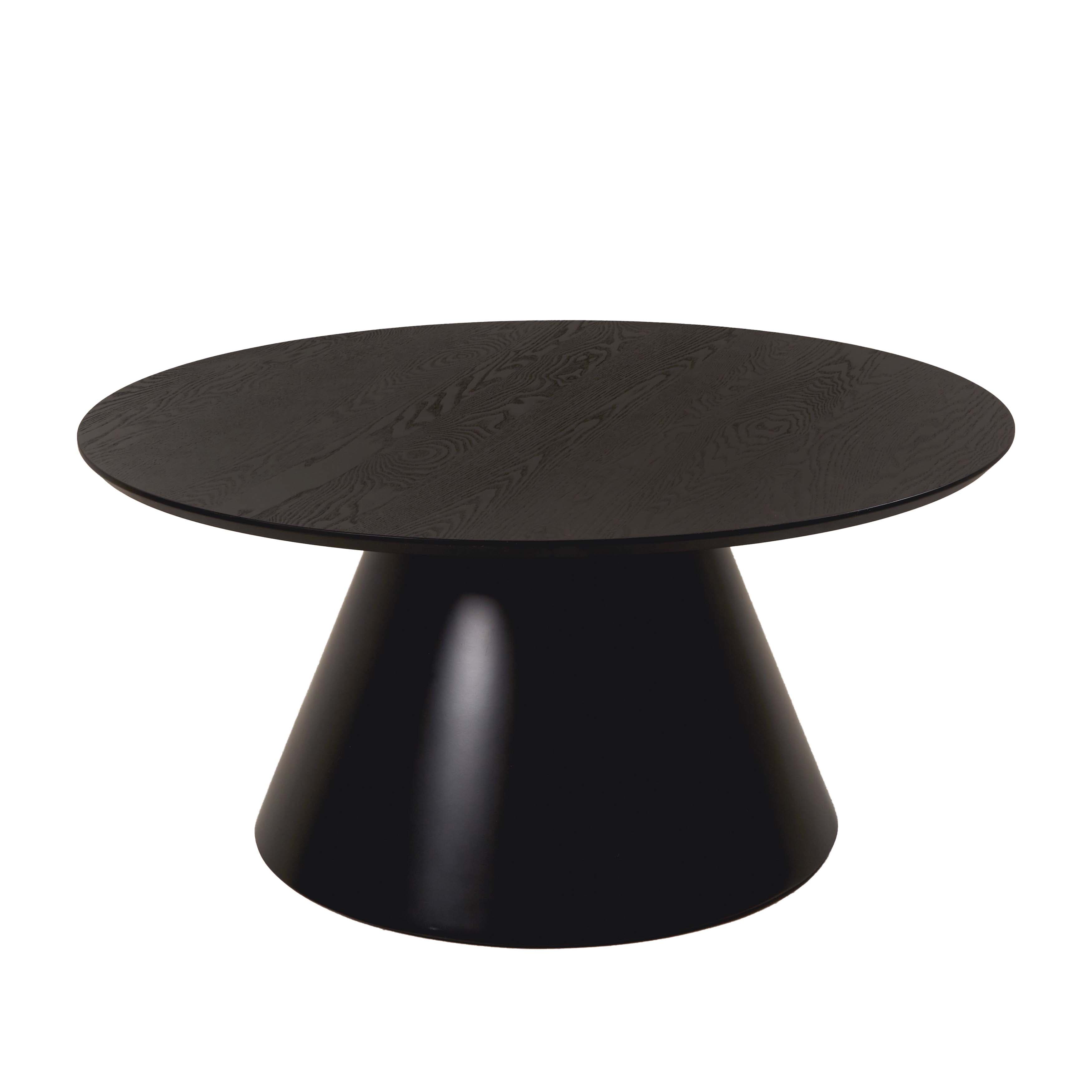 Myra Couchtisch Schwarz Ø110