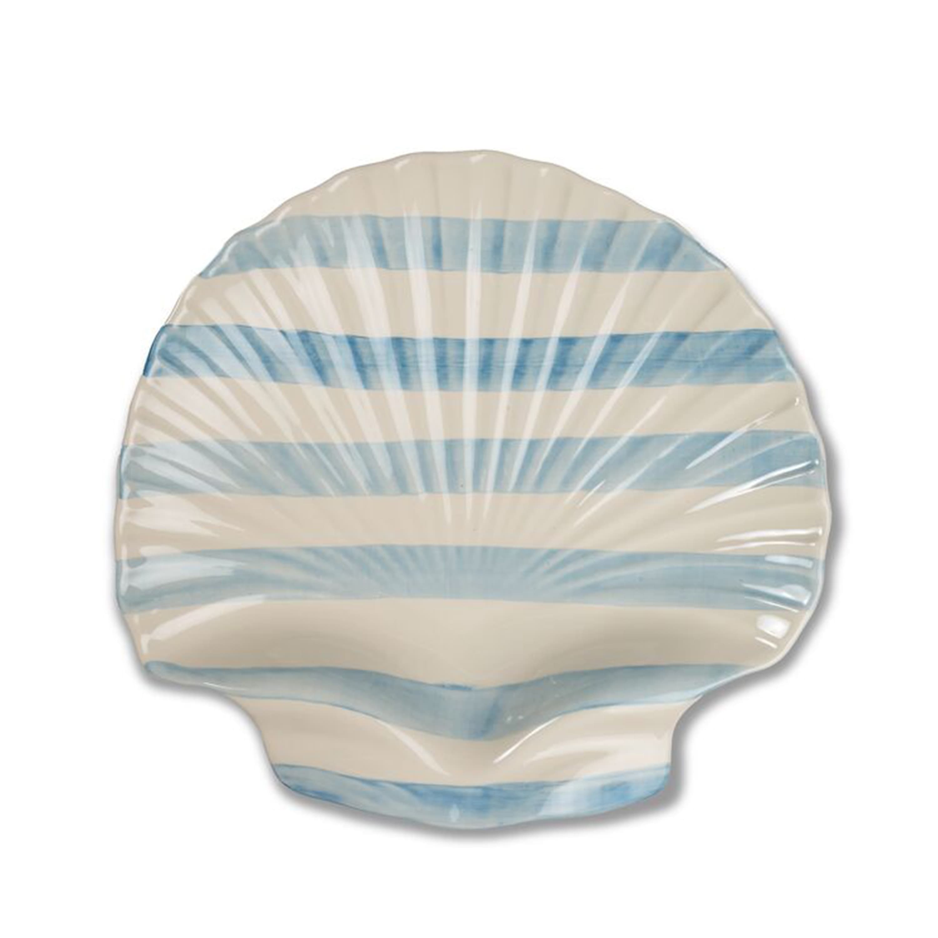Armona Serving Platter Light Blue/White Ø32