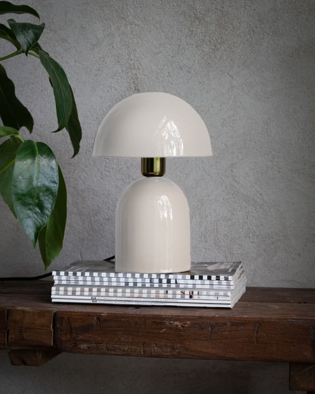 Rome Table Lamp Offwhite 31cm