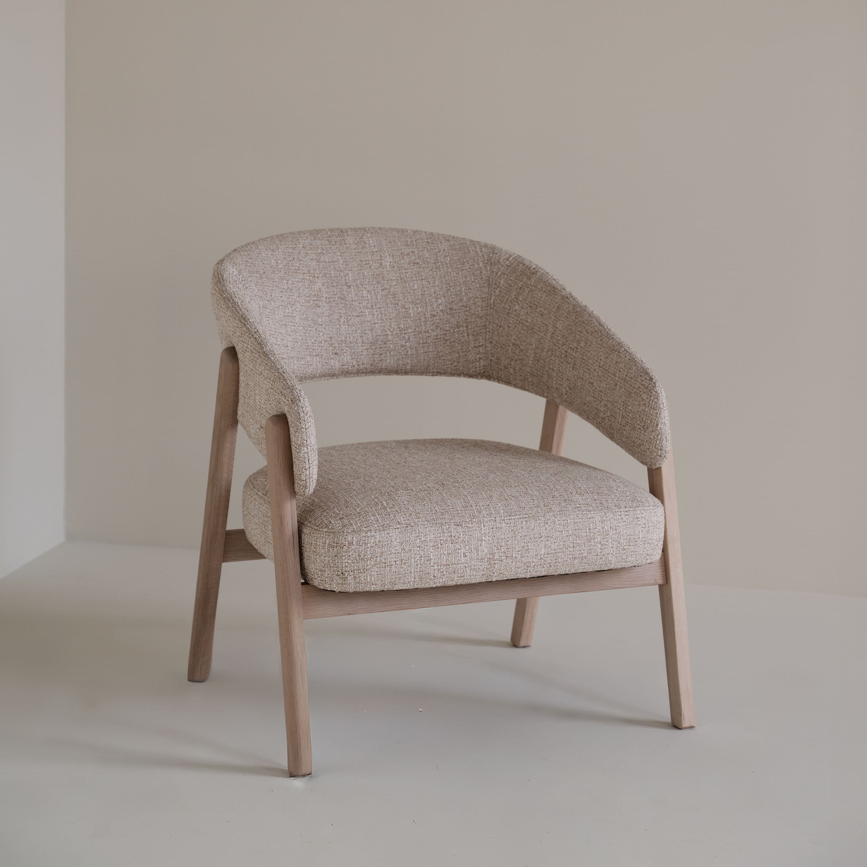 Barnaby Loungestol Ljusbeige/Vitpigmenterad Ek