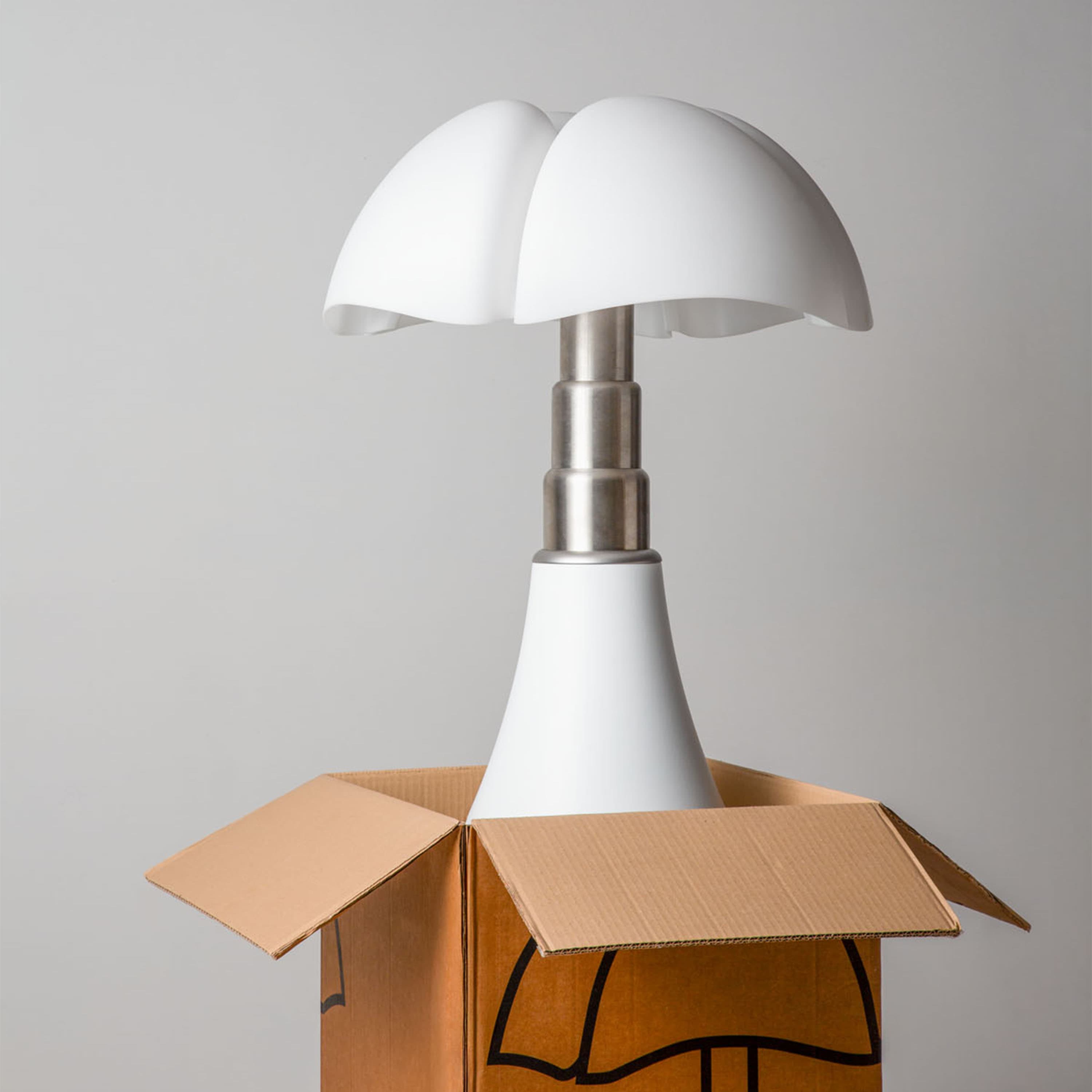 Pipistrello Medio Tischlampe Dimmbar LED Mattweiß