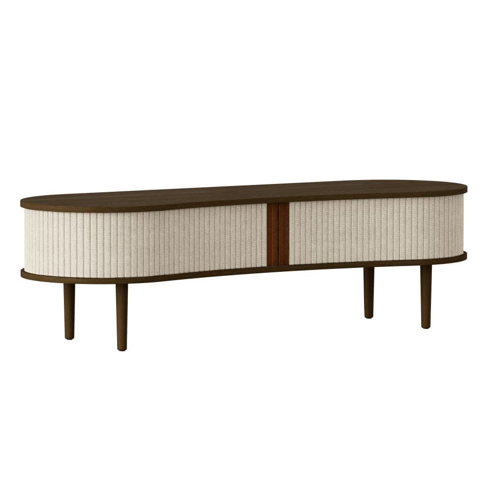 Audacious TV-Bank Dark Oak/White Sands 140cm