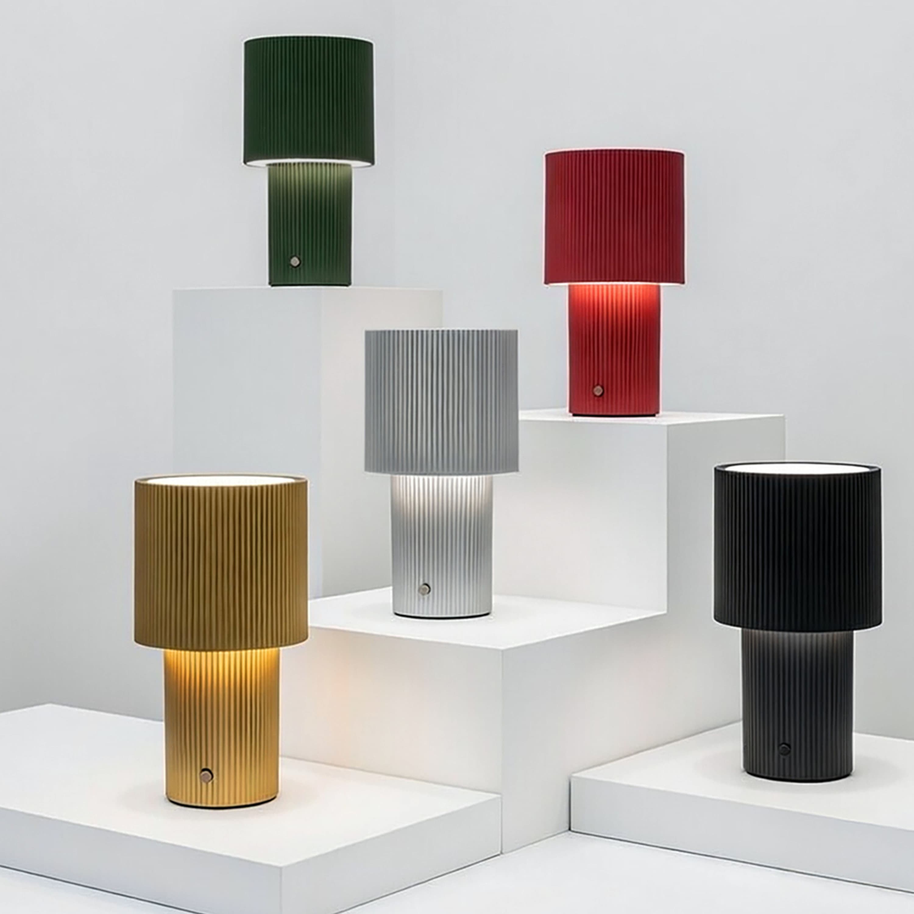 Iluma Portable Table Lamp Red 22cm