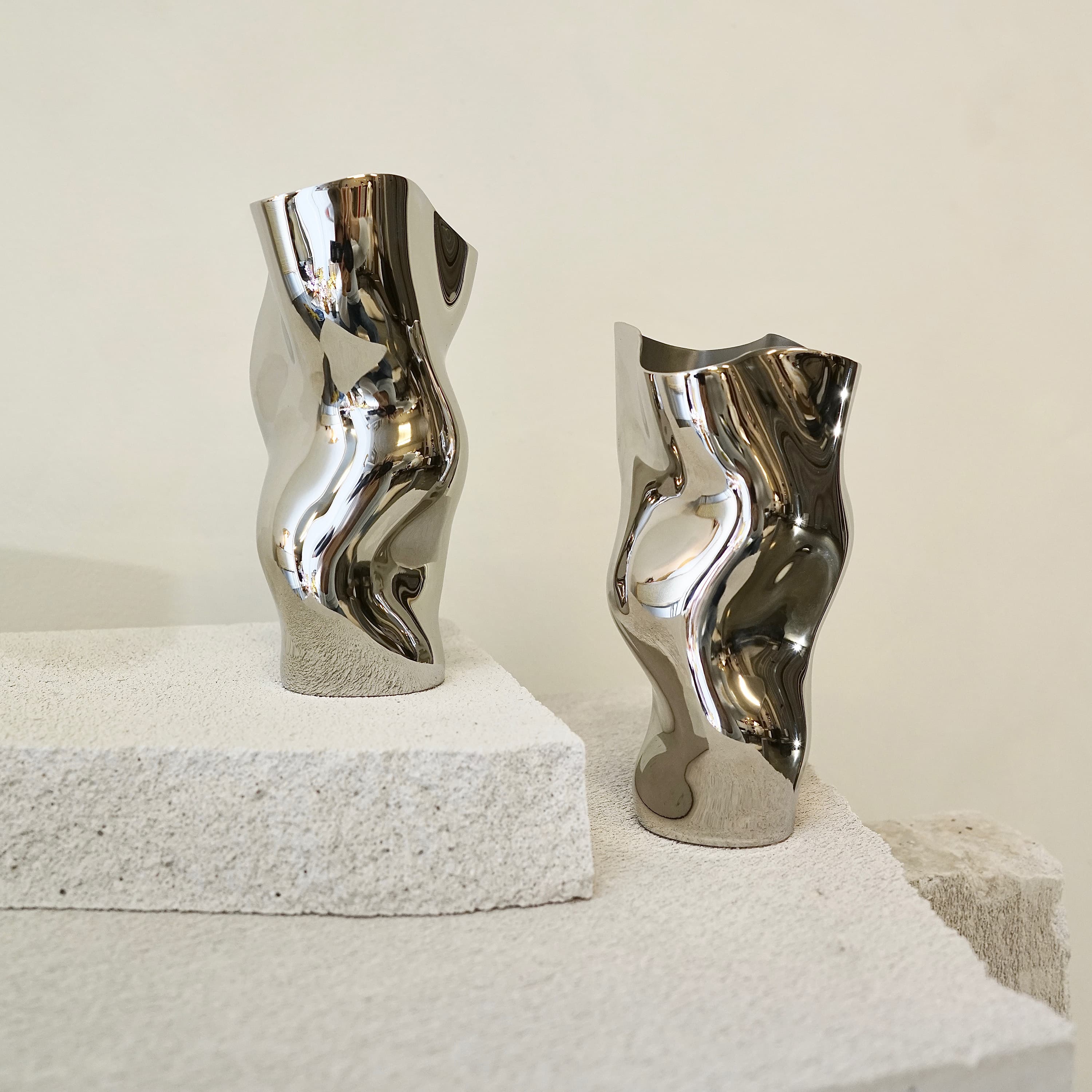 Ostrea 25 Vase Titanium 25cm