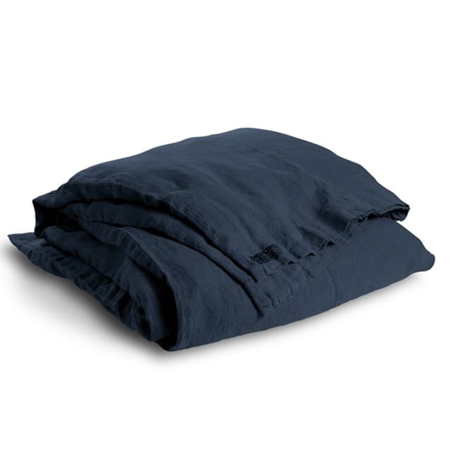 Bettbezug Leinen Midnight Blue 240x220