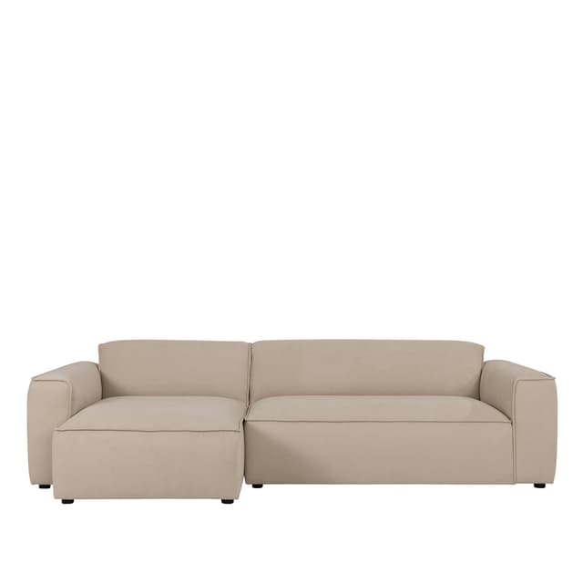 Bobbie 3‑Sitzer Sofa mit Recamiere links Beige 279 cm
