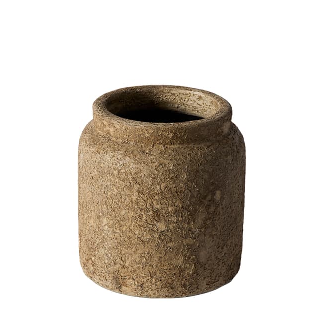 Luna Blumentopf Beige Terrakotta Ø28