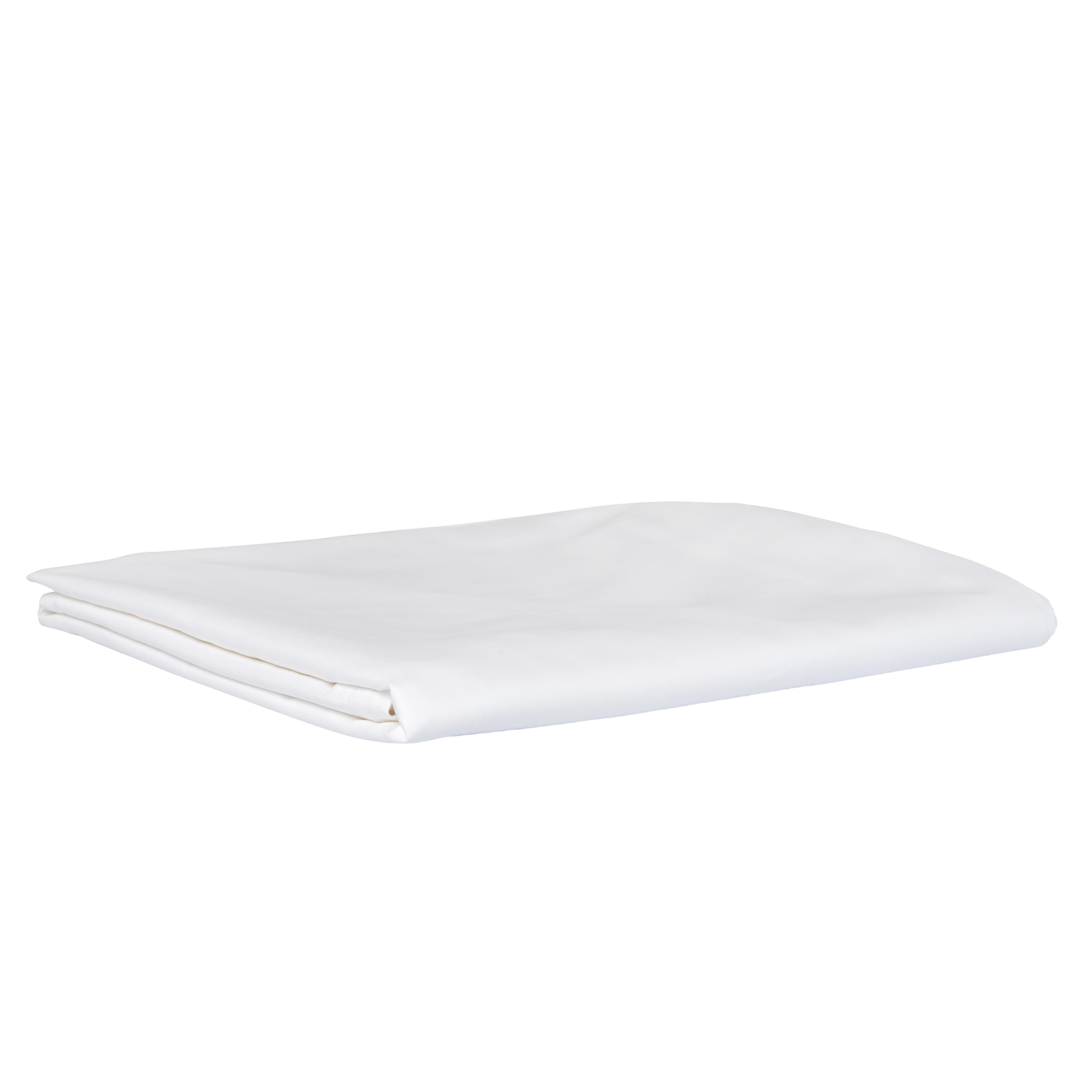 Satina Flat Sheet Organic White 240x270