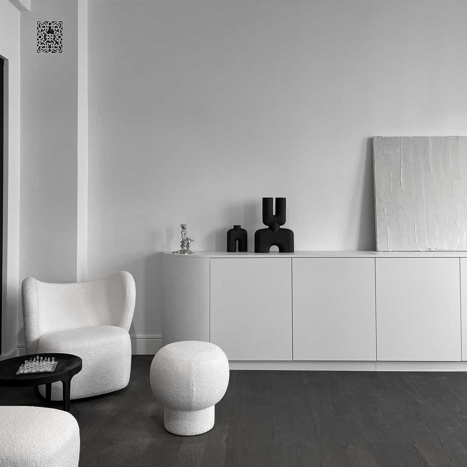 Cobra Tall Hohe Vase Schwarz Mini