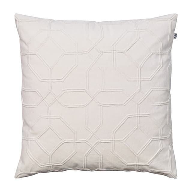 Nandi Cushion Cover Velvet Ivory 50x50