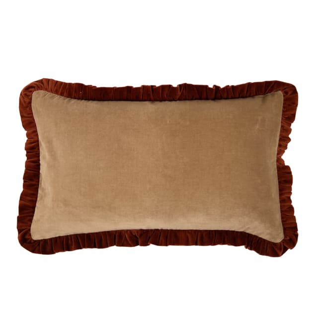 Doris Kissenbezug Beige/Rost 30x50