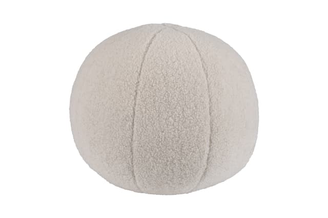 Sphere Cushion Creme Teddy Ø36