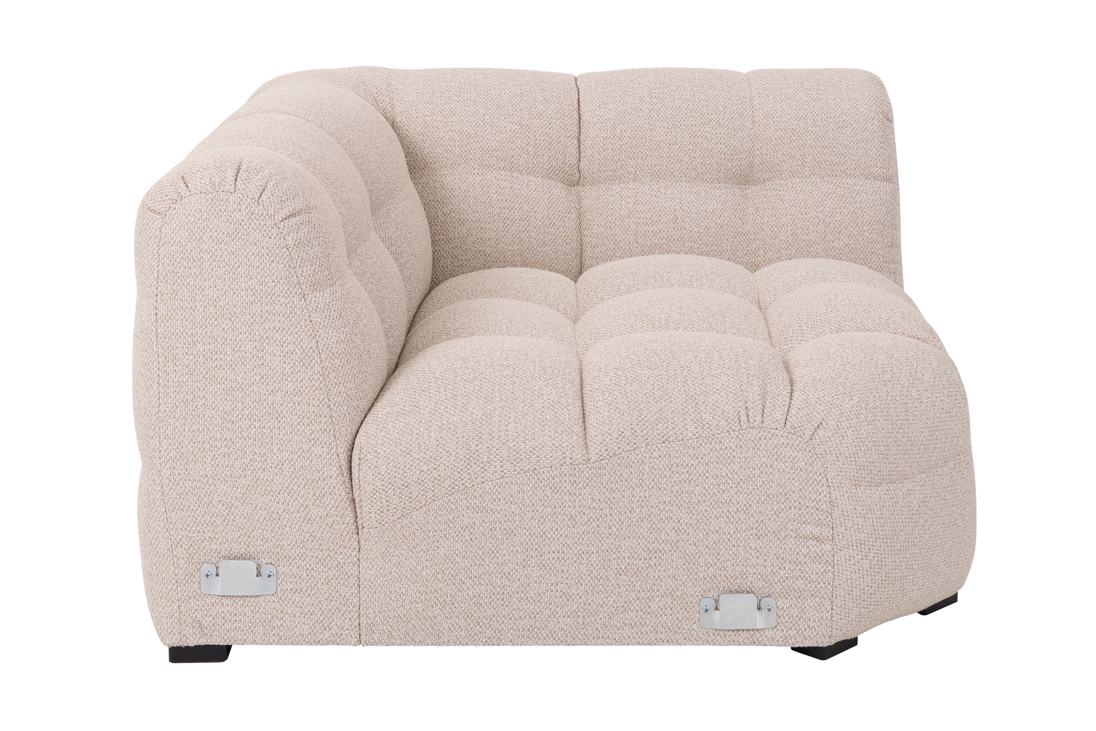 Billie Eckenmodul Beige Bouclé 120cm