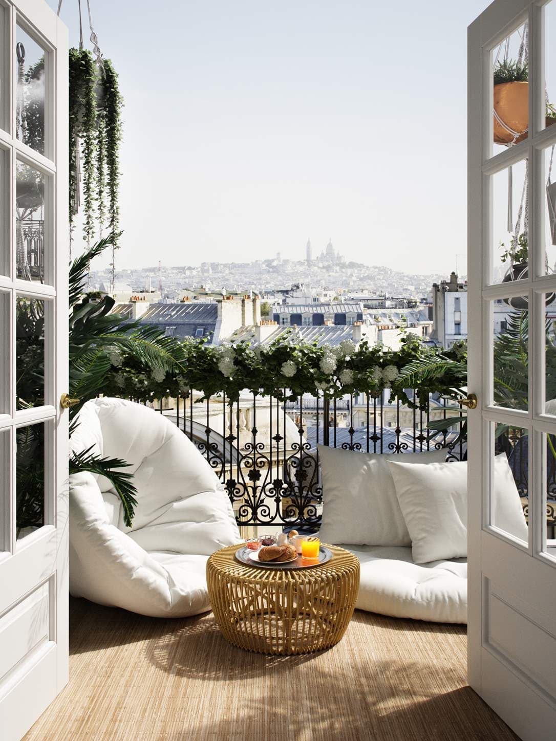 Nido Outdoor Lounge Pouf Beige