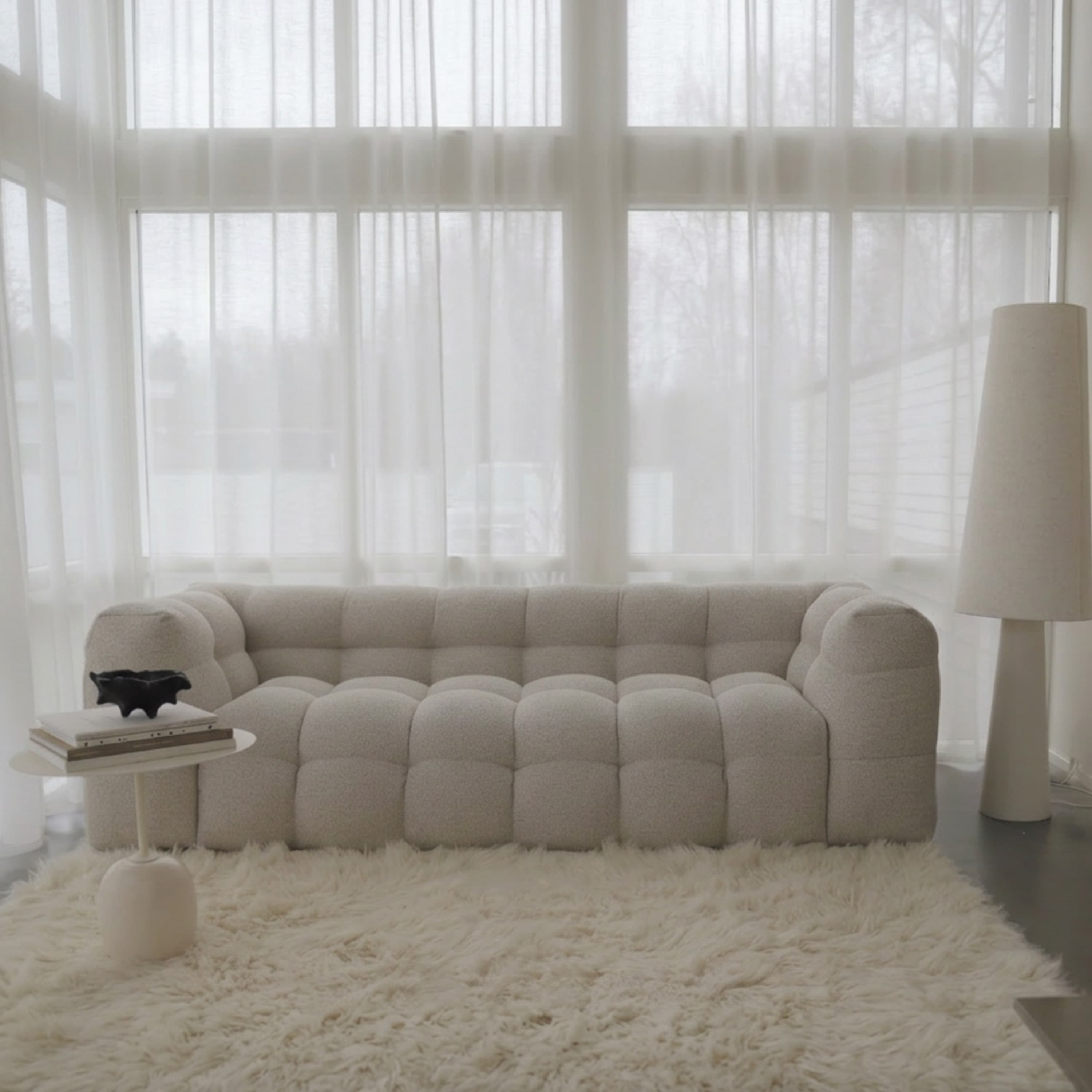 Billie 3-Sitzer Sofa Beige Bouclé