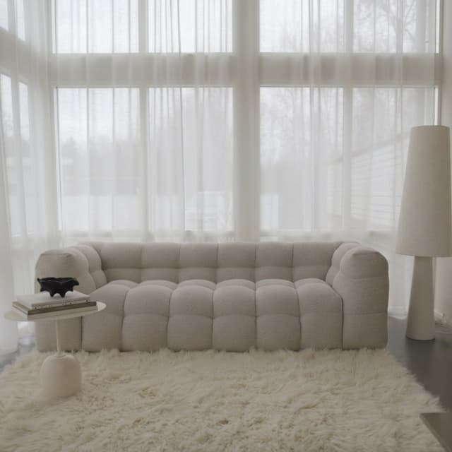 Billie 3-Sitzer Sofa Beige Bouclé