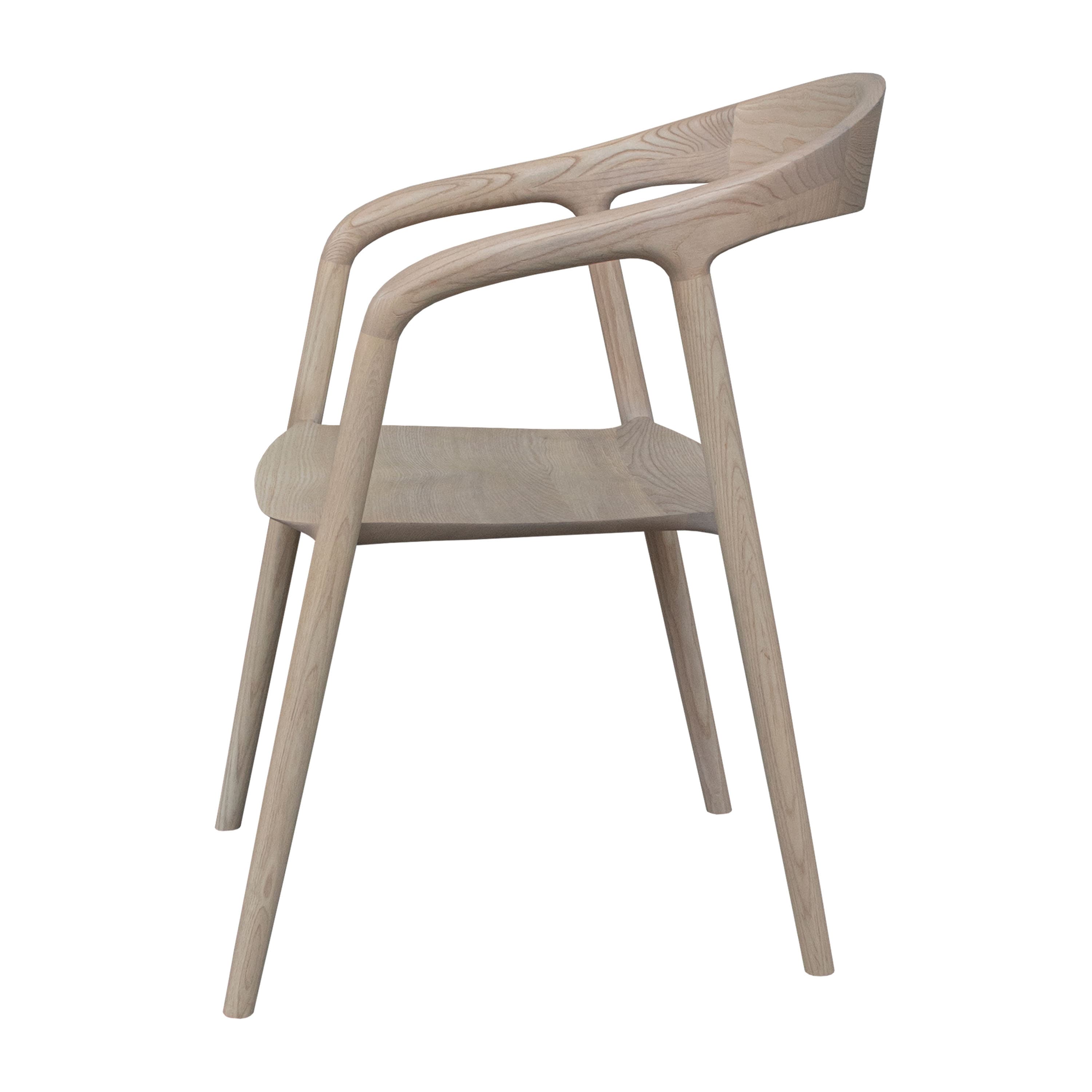 Casper Armchair White Oiled Oak