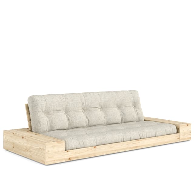 Base Sidebox Schlafsofa Clear Lacquered/Warm Sand