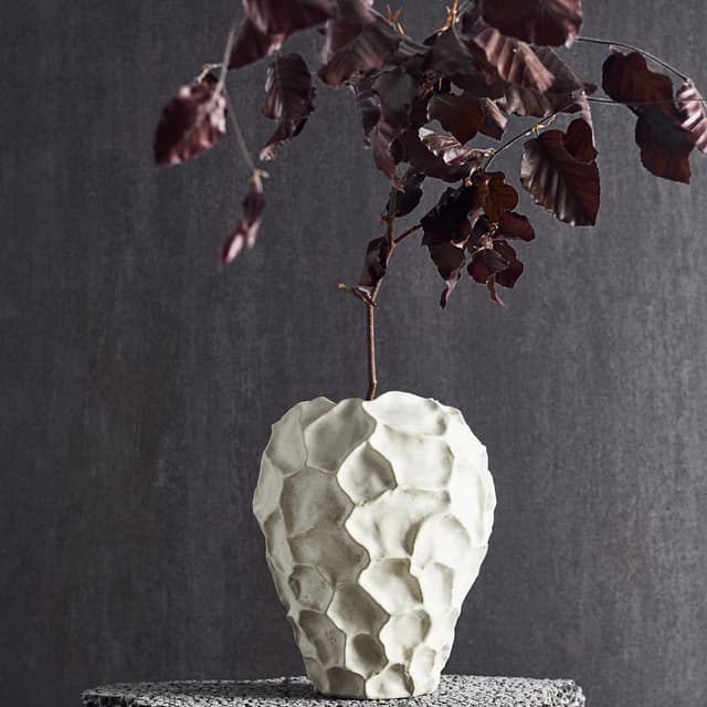 Soil Vase Vanilla Stoneware Ø18