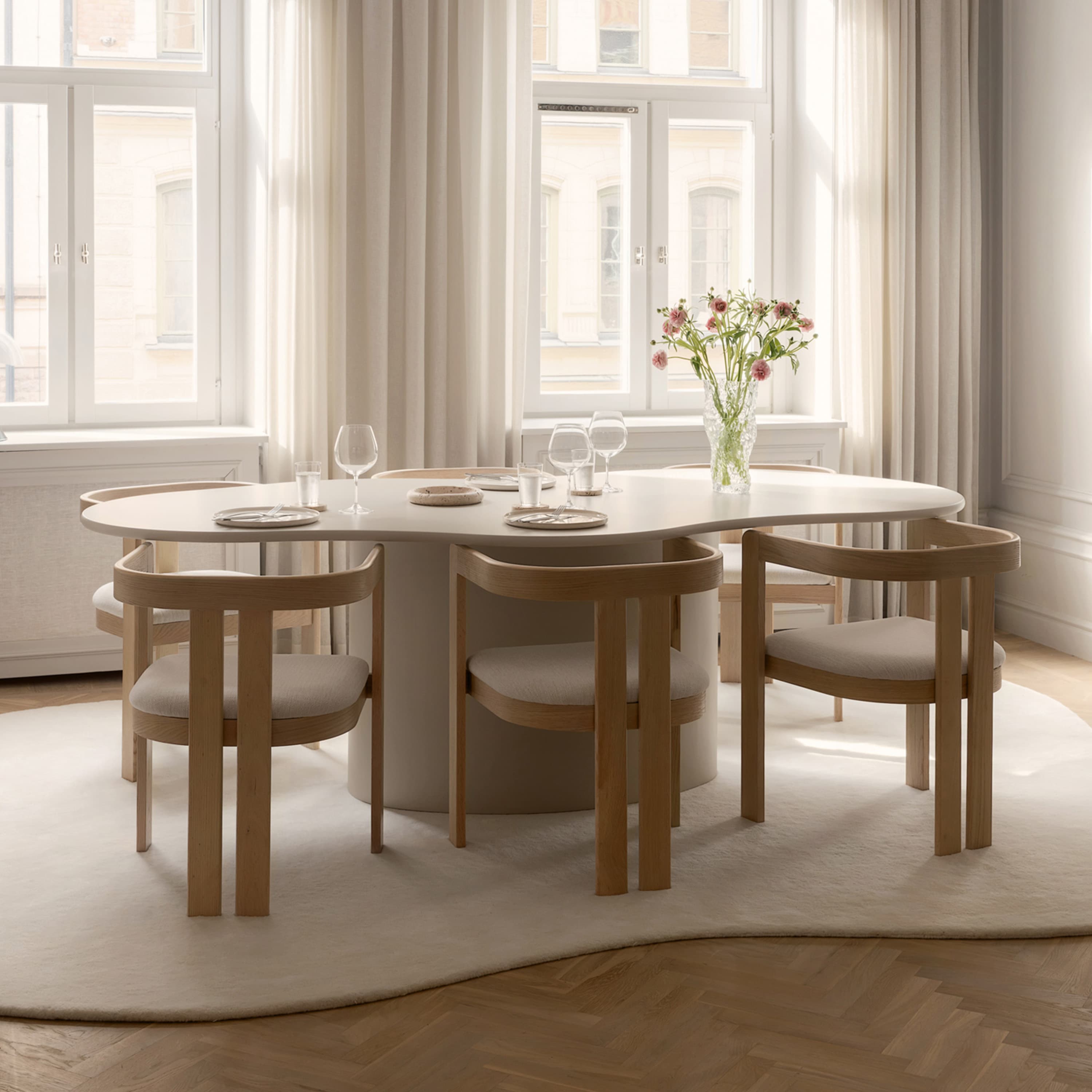 Sunday Esstisch Sand 230cm