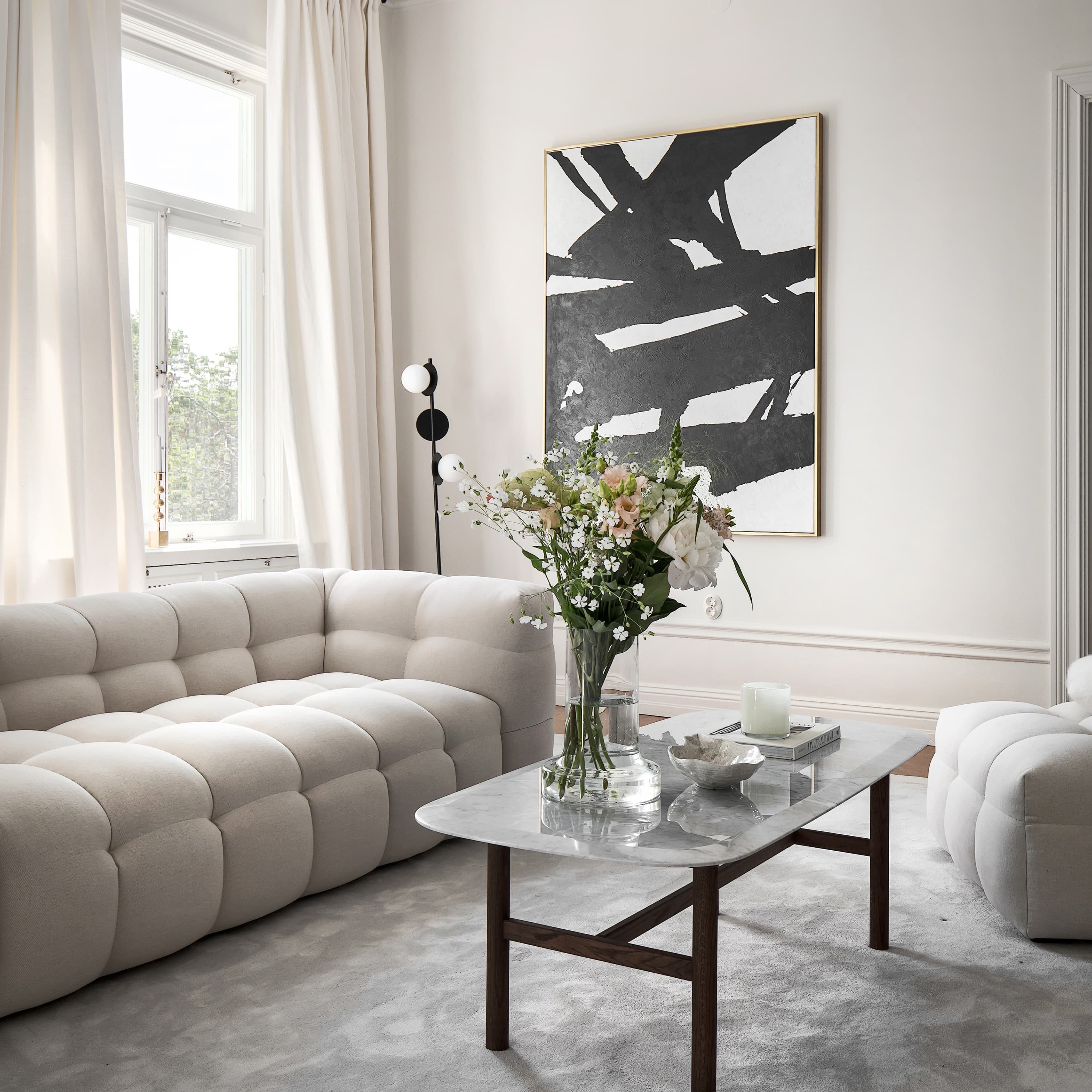 Billie 3-seater Sofa Nature 236cm