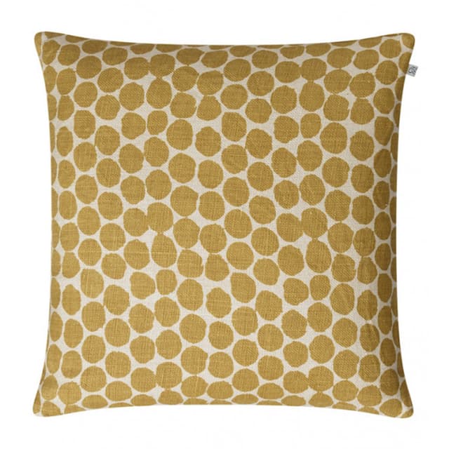 Dot Ari Leinen Kissenbezug Spicy Yellow 50x50