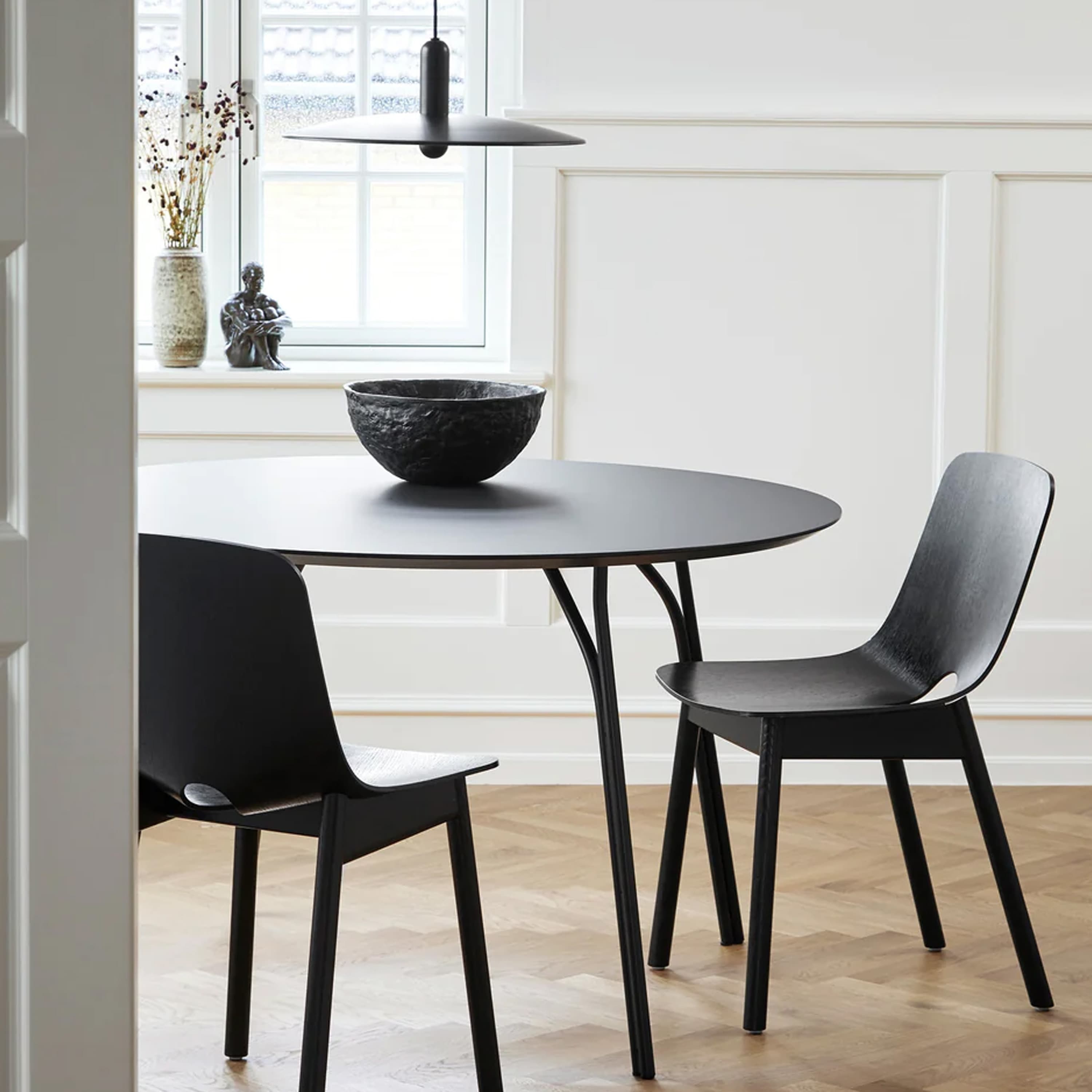 Tree Dining Table Black 120cm