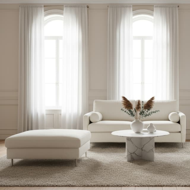 Åre Fußhocker Creme 70x110