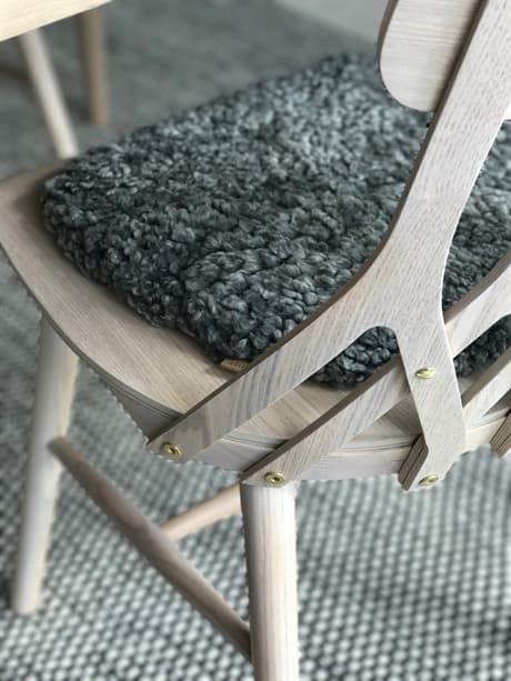Judith Padded Chair Cushion Cream 34x36