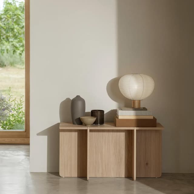 Kami Tischlampe Eiche 32cm