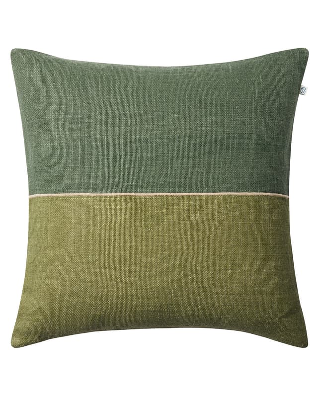 Amol Linen Cushion Cover Green/Cactus Green 50x50