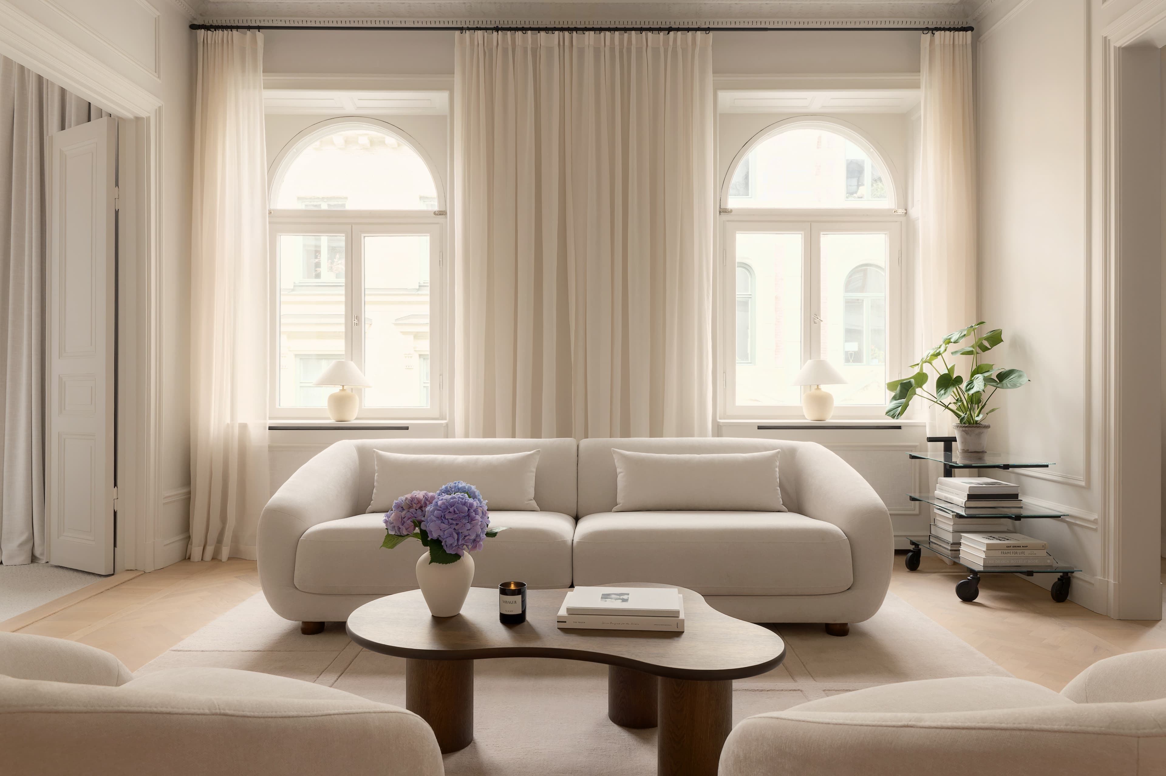 Alba 3-seater Sofa Beige 258cm