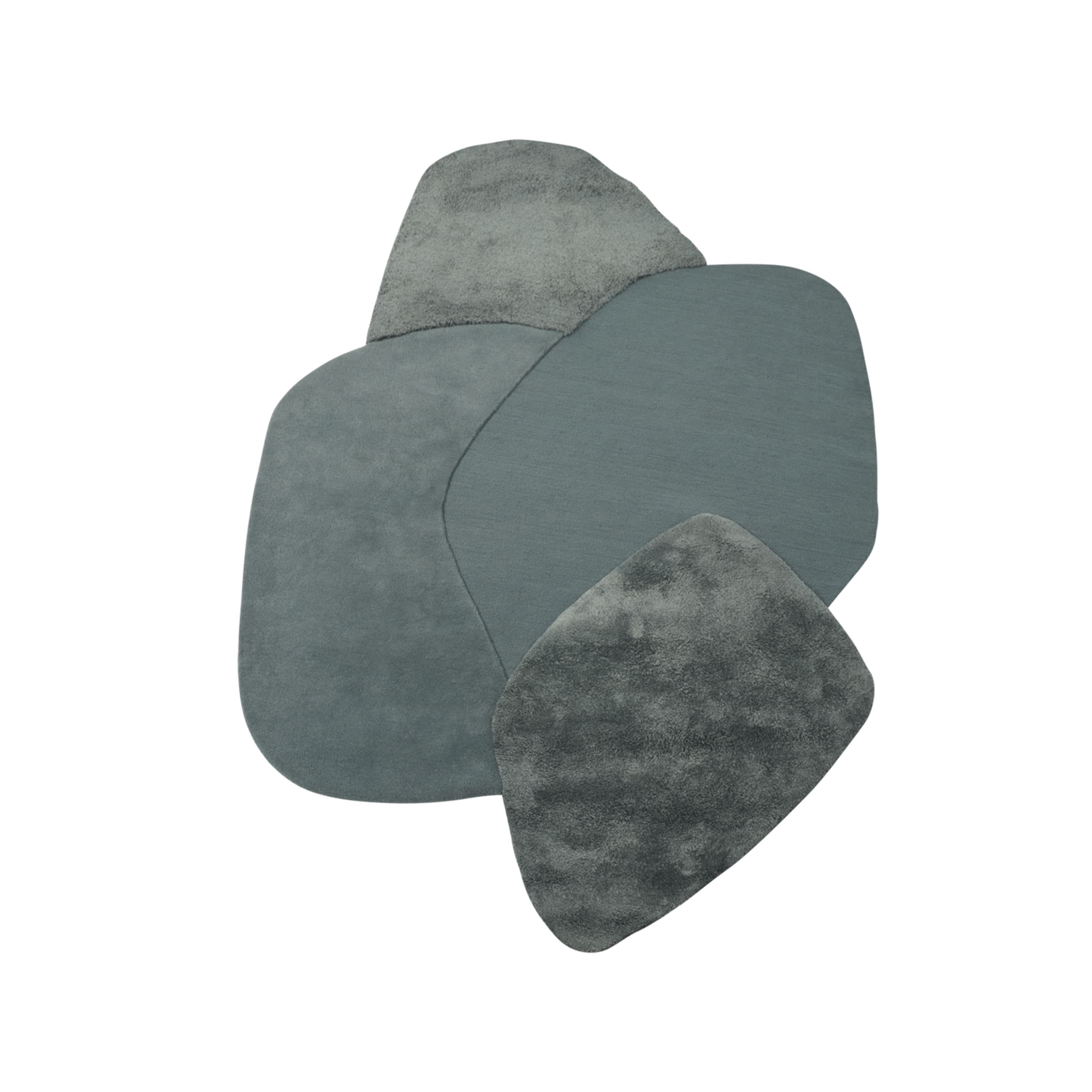 Mola Viskoseteppich Dusty Blue 195x142