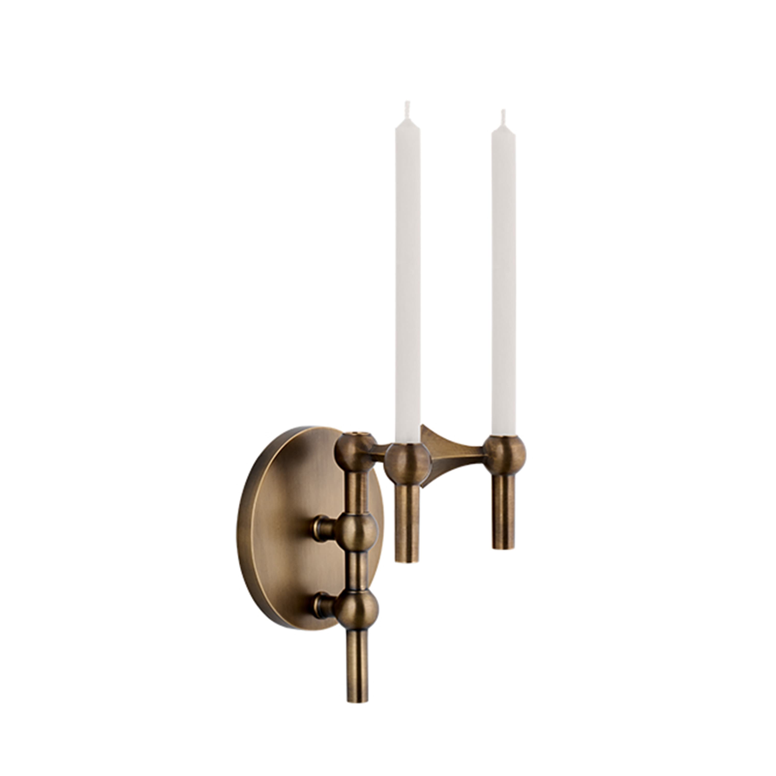 STOFF Nail Wall Candle Holder Bronzed Brass