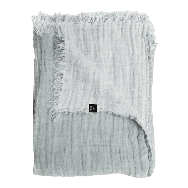 Hannelin Plaid Leinen Cloudy Sky 130x170
