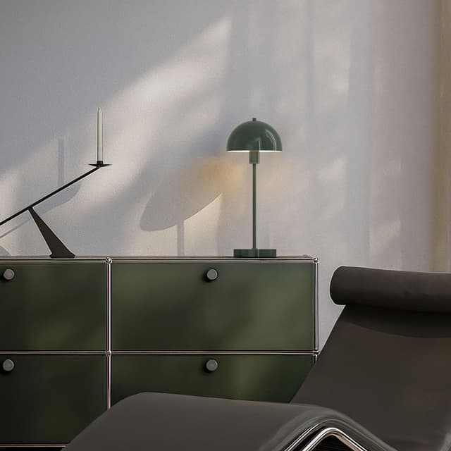 Vienda Table lamp Oak leaf green