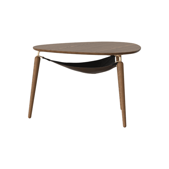 Hang Out Couchtisch Dark Oak/Messing