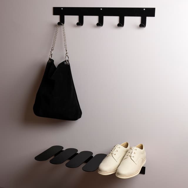 Only Hooks Coat Rack Black