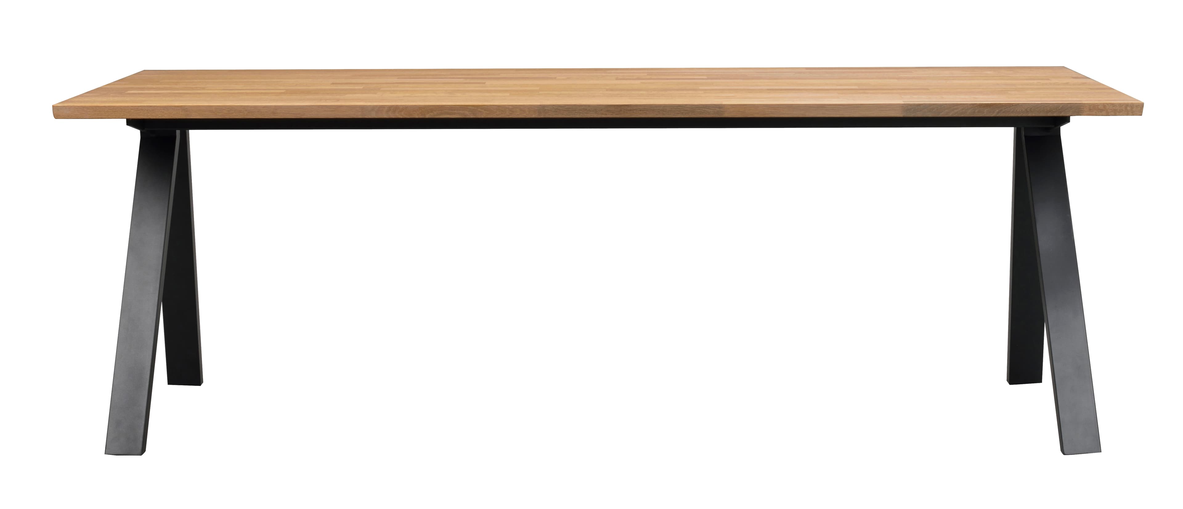 Carradale Dining Table Oak/Black 220cm