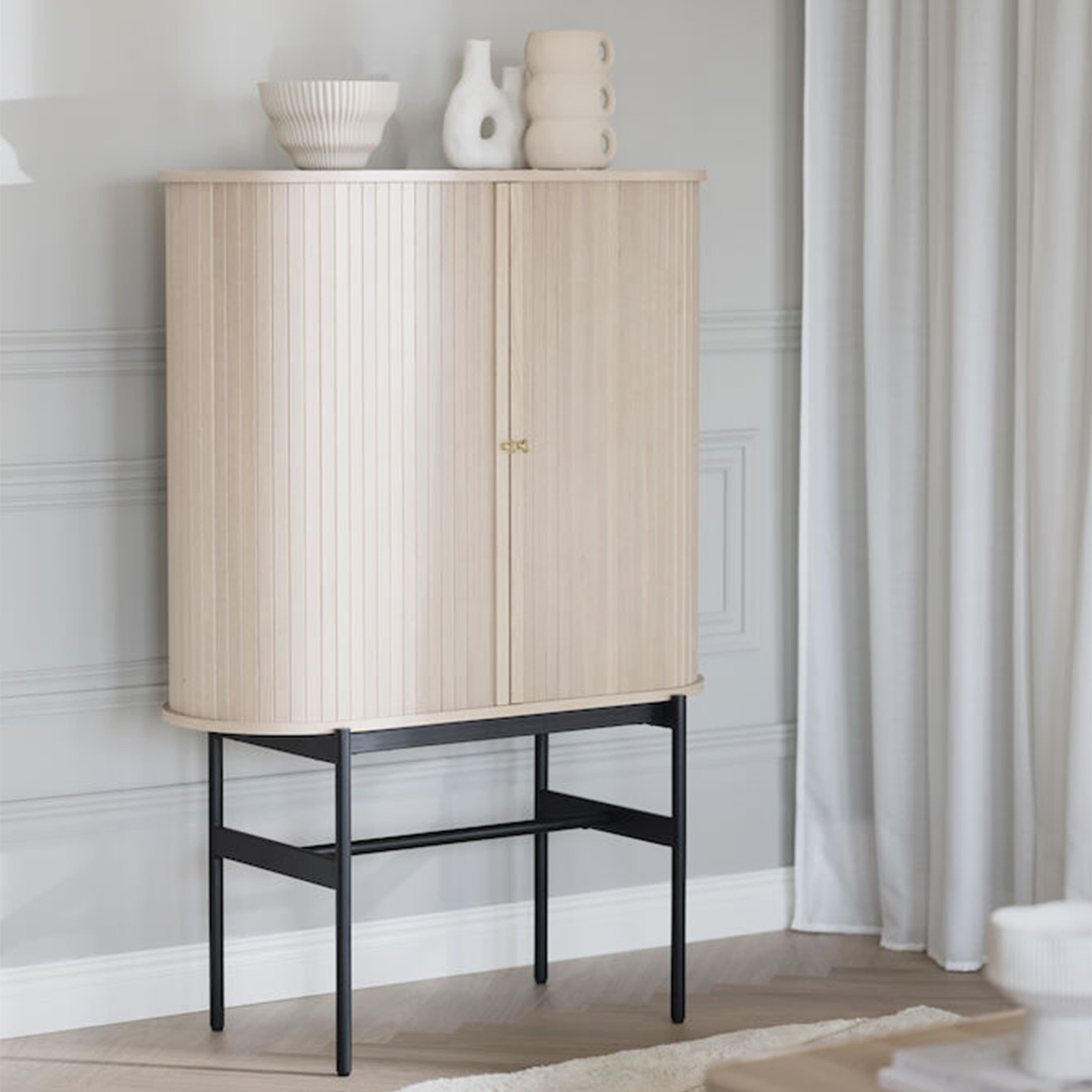 Haddington Cabinet White Pigmented/Black 102cm