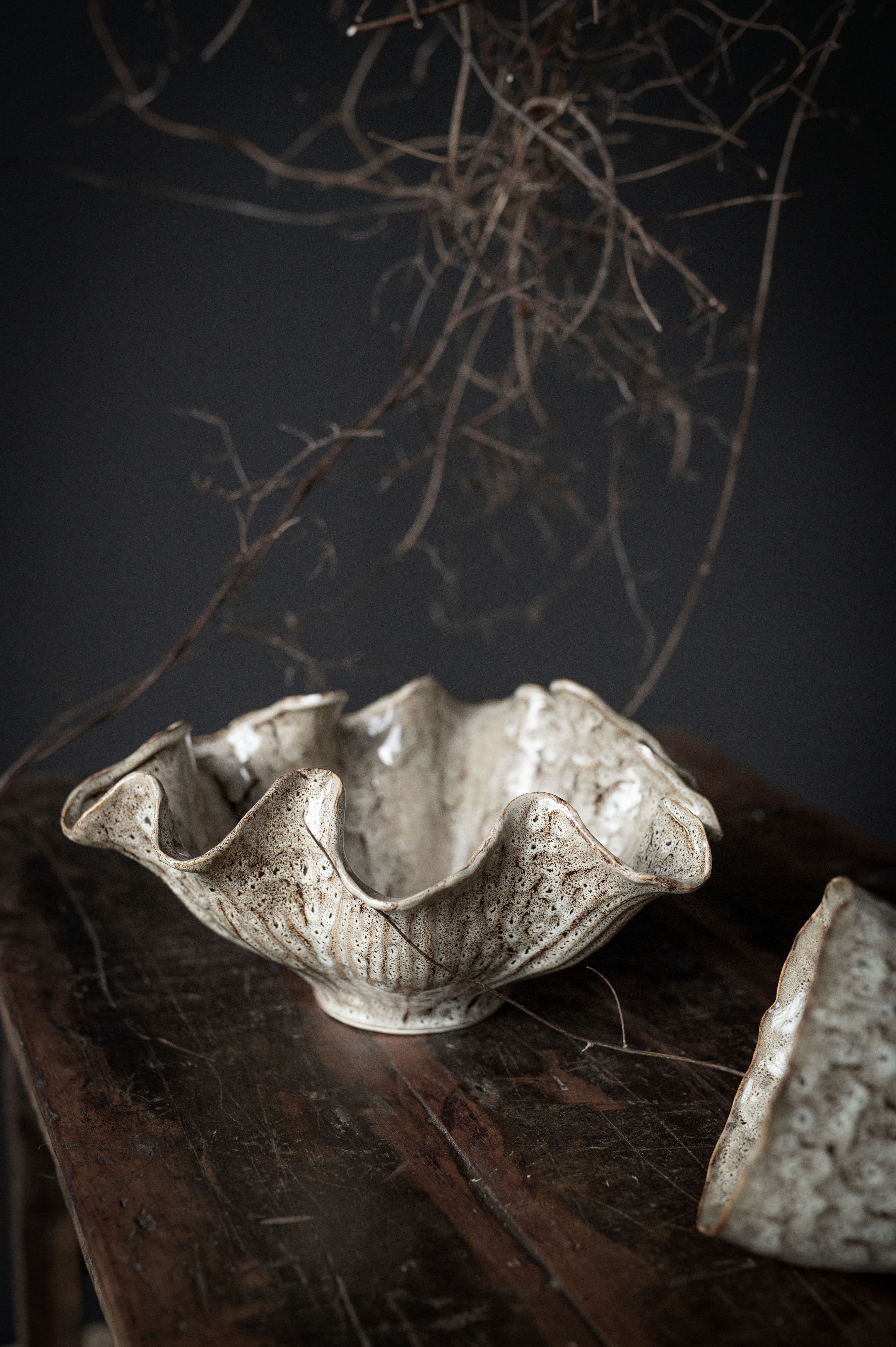 Hanna Bowl Offwhite 35cm