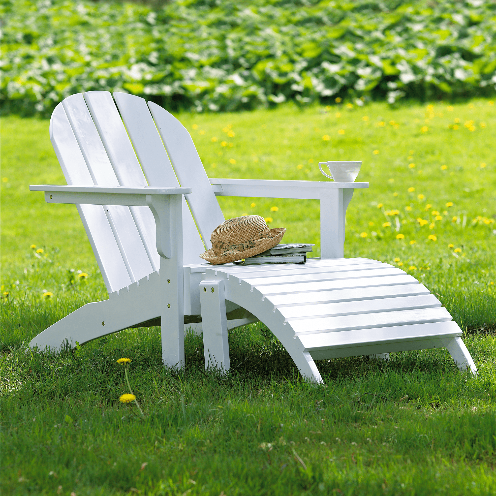 Adirondack Sun Lounger White