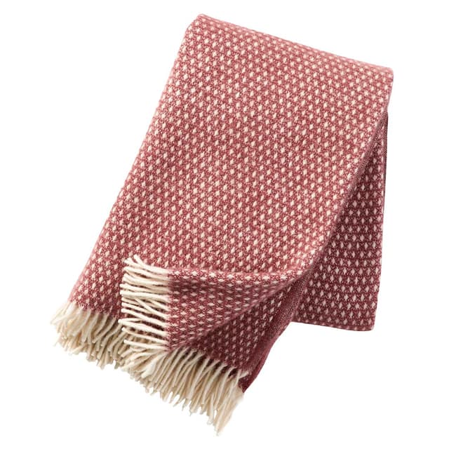 Knut Wool Throw Rust Pink