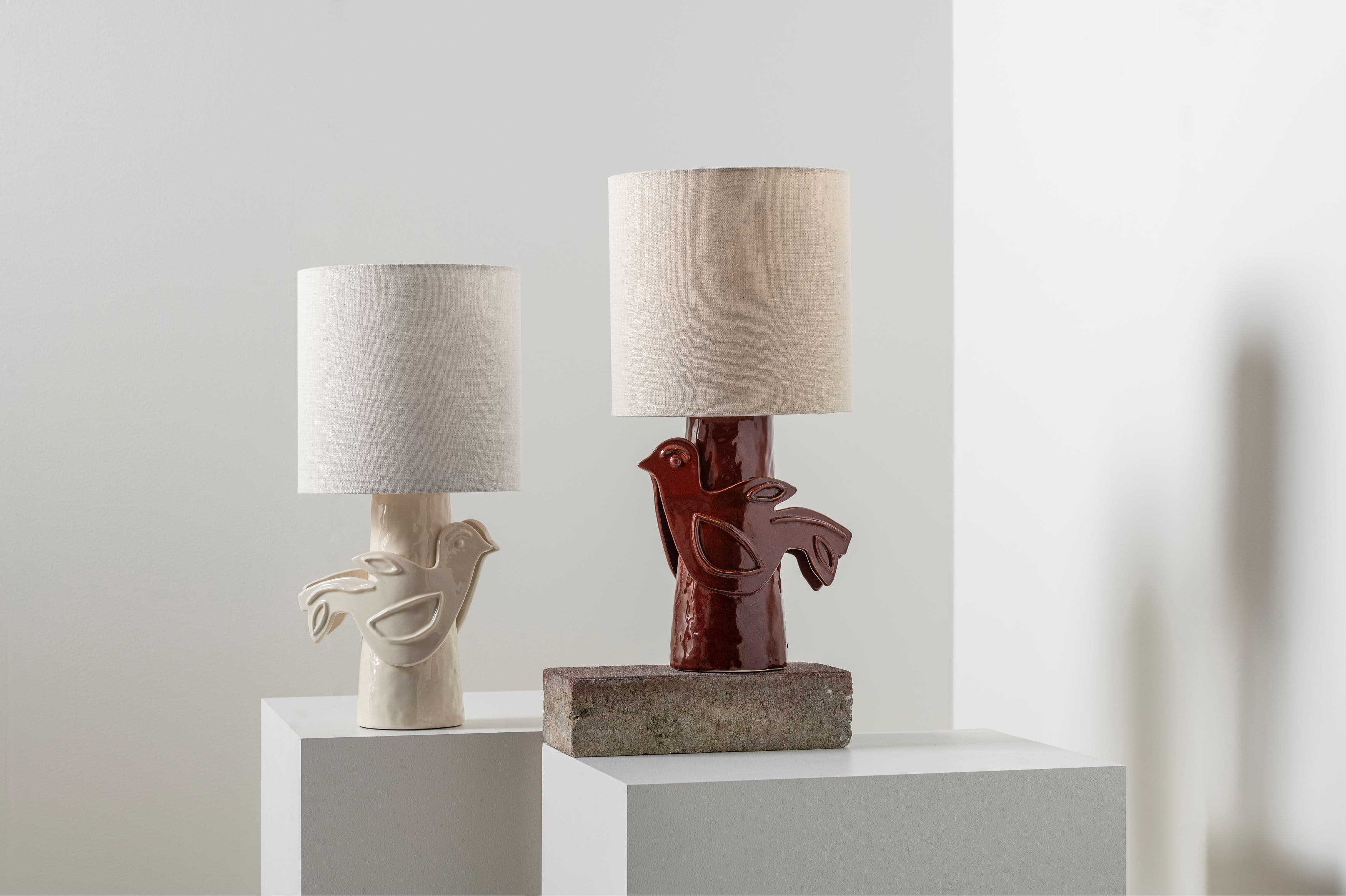 Paloma Tischlampe Weiß 52cm